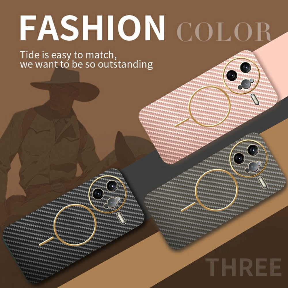 For-Xiaomi-Redmi-K80-Pro-5G-/-Poco-F7-Ultra-5G-Phone-Case-Carbon-Fiber-Textured-Electroplated-TPU-Back-Cover-Pink
