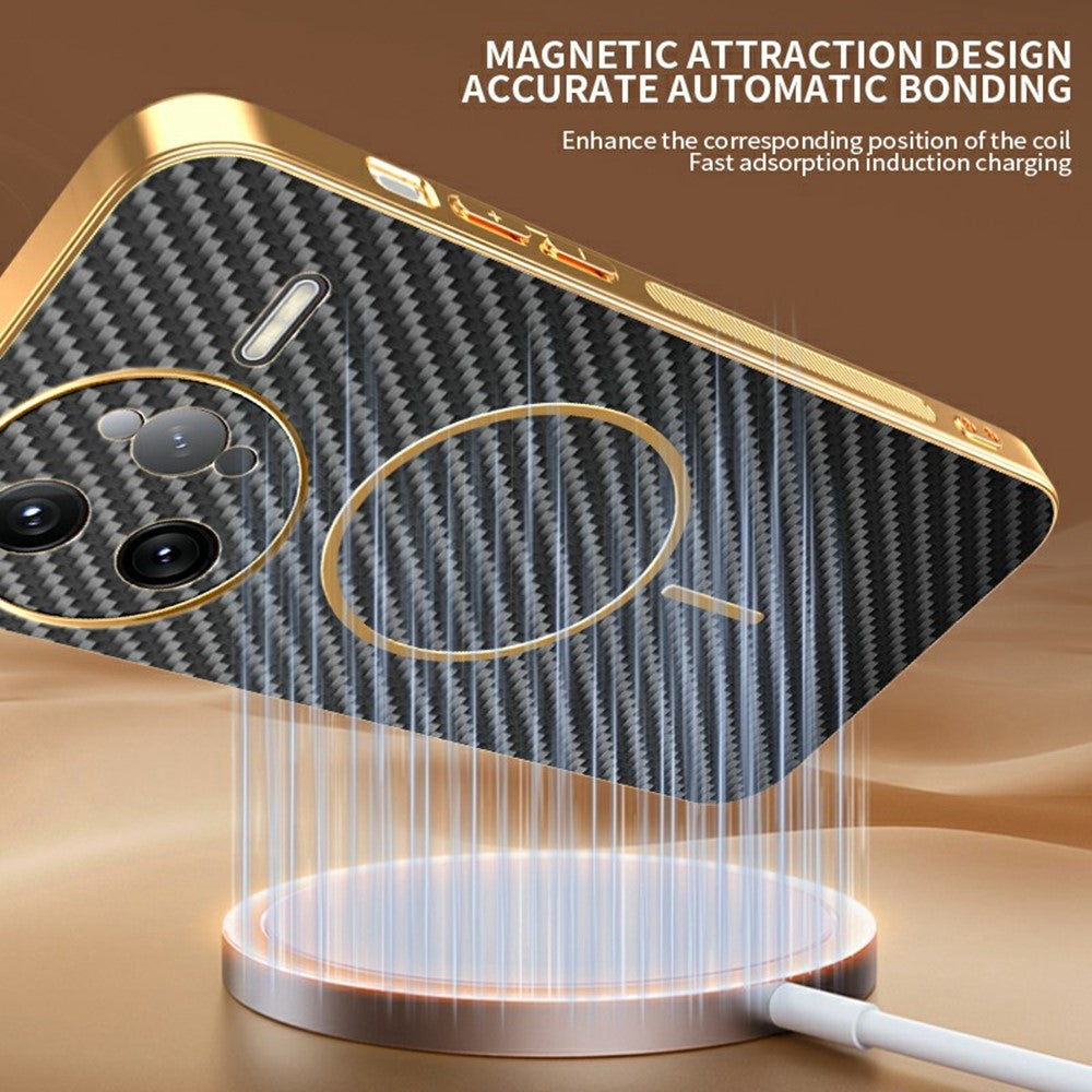 For-Xiaomi-Redmi-K80-Pro-5G-/-Poco-F7-Ultra-5G-Phone-Case-Carbon-Fiber-Textured-Electroplated-TPU-Back-Cover-Black