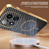 For-Xiaomi-Redmi-Note-14-Pro+-5G-Phone-Case-Carbon-Fiber-Textured-Electroplated-TPU-Back-Cover-Black