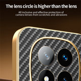 For-Xiaomi-Redmi-Note-14-Pro+-5G-Phone-Case-Carbon-Fiber-Textured-Electroplated-TPU-Back-Cover-Black