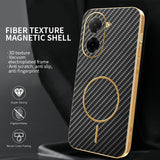For-Xiaomi-Redmi-A5-NFC-(EU)-(173.45mm)-Phone-Case-Carbon-Fiber-Textured-Electroplated-TPU-Back-Cover-Black