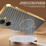 For-Xiaomi-Redmi-A5-NFC-(EU)-(173.45mm)-Phone-Case-Carbon-Fiber-Textured-Electroplated-TPU-Back-Cover-Coffee