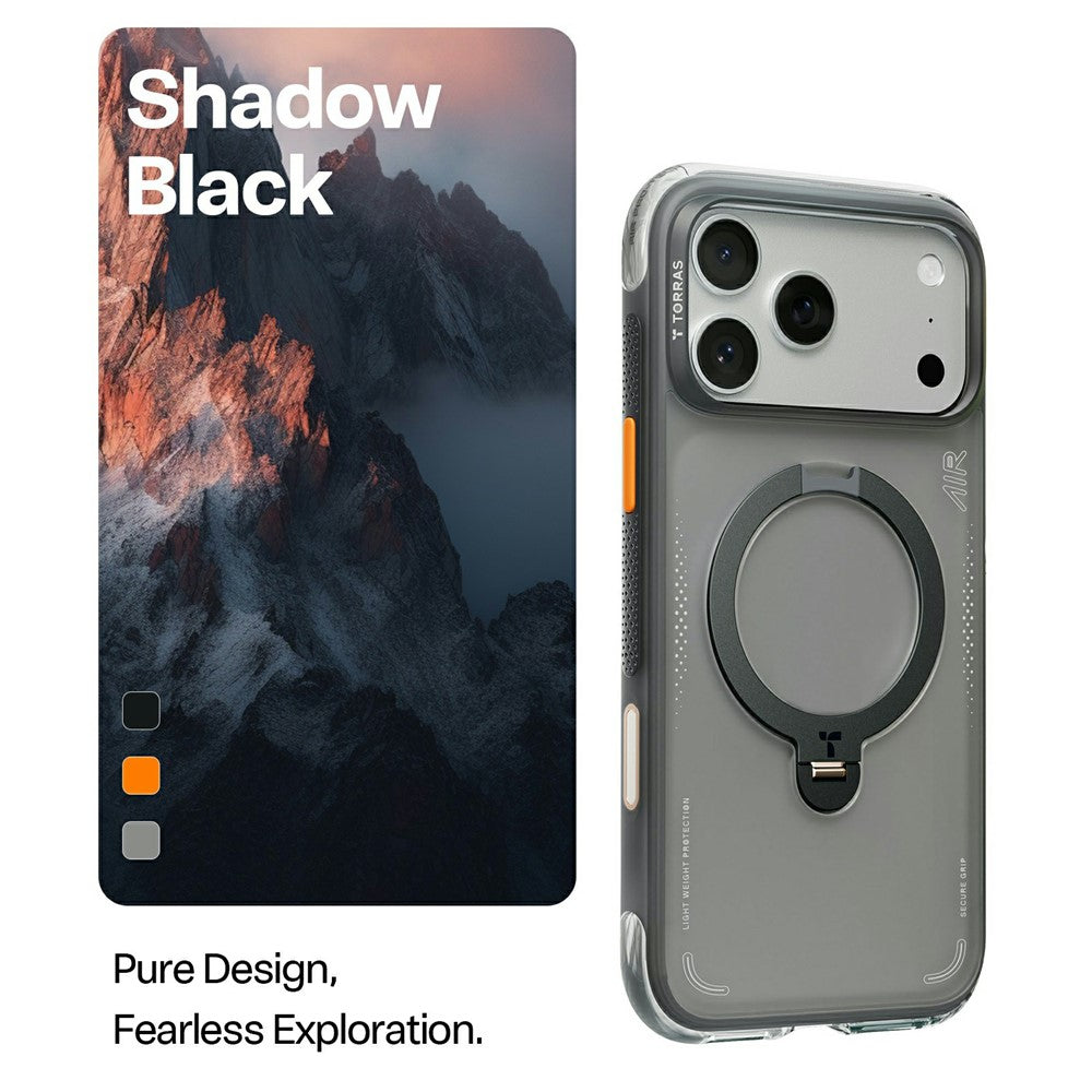 TORRAS-Ostand-Q3-Air-Series-For-iPhone-17-Pro-Max-Case-with-Kickstand-Compatible-with-MagSafe-Shockproof-PC-+-TPU-Phone-Cover-Black