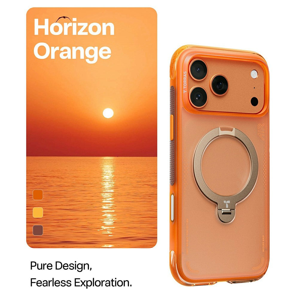 TORRAS-Ostand-Q3-Air-Series-For-iPhone-17-Pro-Case-with-Kickstand-Compatible-with-MagSafe-Shockproof-PC-+-TPU-Phone-Cover-Orange
