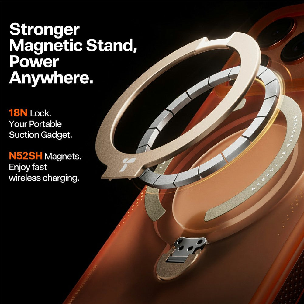 TORRAS-Ostand-Q3-Air-Series-For-iPhone-17-Pro-Case-with-Kickstand-Compatible-with-MagSafe-Shockproof-PC-+-TPU-Phone-Cover-Orange