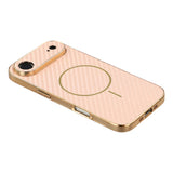 For-iPhone-Air-Phone-Case-Carbon-Fiber-Textured-Electroplated-TPU-Back-Cover-Pink