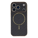 For-iPhone-17-Pro-Max-Phone-Case-Carbon-Fiber-Textured-Electroplated-TPU-Back-Cover-Black