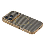 For-iPhone-17-Pro-Max-Phone-Case-Carbon-Fiber-Textured-Electroplated-TPU-Back-Cover-Coffee
