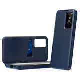 For-Samsung-Galaxy-S25-FE-Case-with-Card-Holder-Smart-View-Window-Leather-Phone-Cover-Sapphire