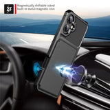 For-iPhone-17-Case-with-Card-Holder-PU-Leather-+-TPU-Phone-Back-Cover-Black
