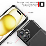 For-iPhone-17-Case-with-Card-Holder-PU-Leather-+-TPU-Phone-Back-Cover-Black