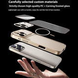 For-iPhone-16-Pro-Magnetic-Case-Transfer-to-17-Pro-PC-Phone-Cover-with-AG-Corning-Glass-Lens-Film-Titanium-Black
