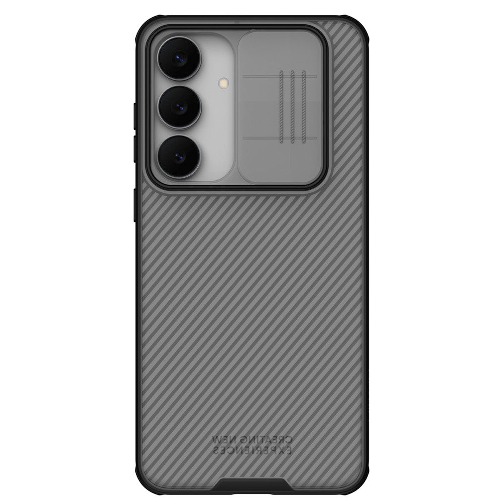 NILLKIN-Camshield-Pro-Series-For-Samsung-Galaxy-S25-FE-Case-TPU-+-PC-Clear-Black-Phone-Cover-with-Camera-Slider