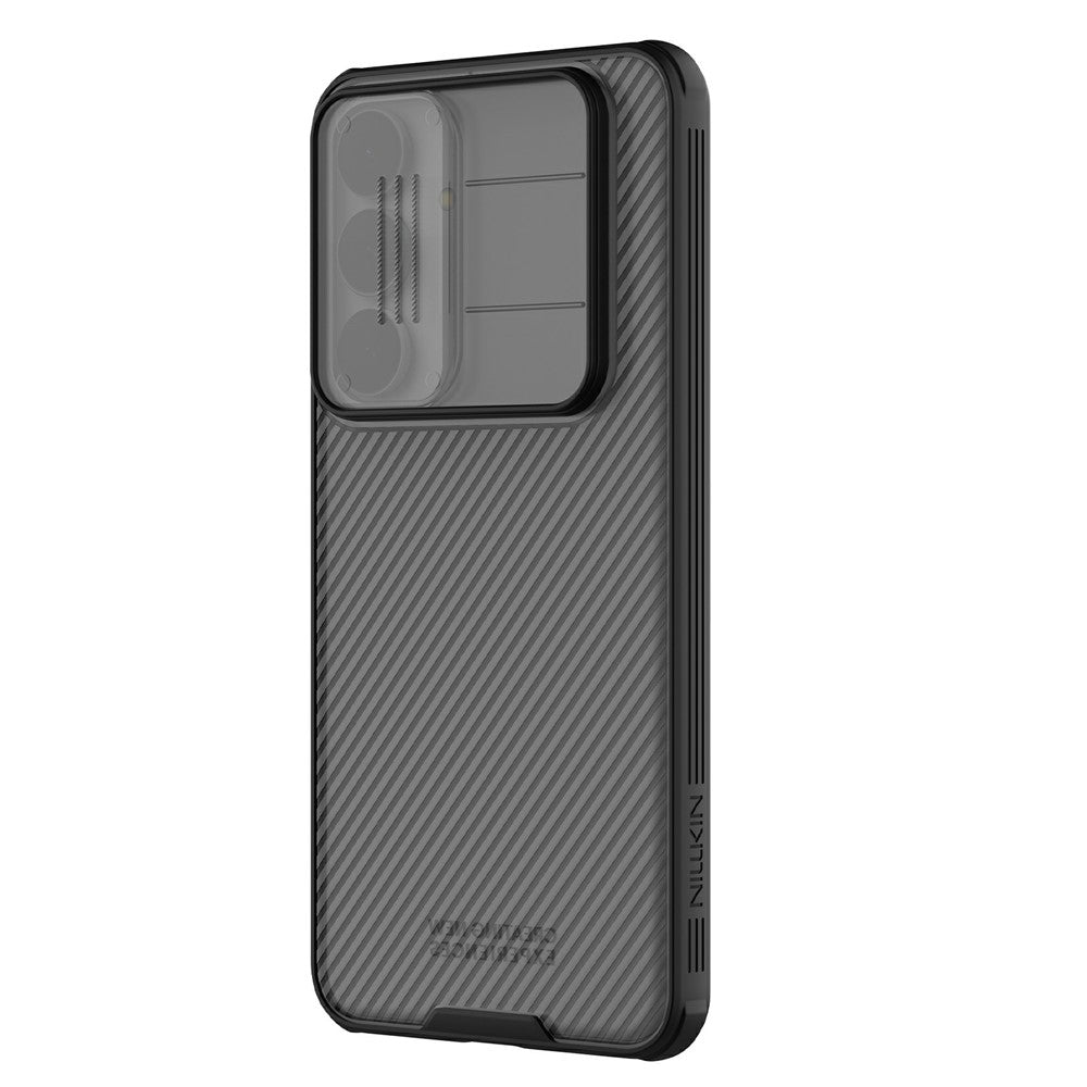 NILLKIN-Camshield-Pro-Series-For-Samsung-Galaxy-S25-FE-Case-TPU-+-PC-Clear-Black-Phone-Cover-with-Camera-Slider