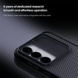 NILLKIN-Camshield-Pro-Series-For-Samsung-Galaxy-S25-FE-Case-TPU-+-PC-Clear-Black-Phone-Cover-with-Camera-Slider