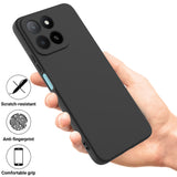 For-Honor-400-Smart-5G-/-Honor-X7d-4G-/-Honor-X7d-5G-/-Honor-400-Smart-4G-Liquid-Silicone-Case-Phone-Back-Cover-with-Hand-Strap-Black
