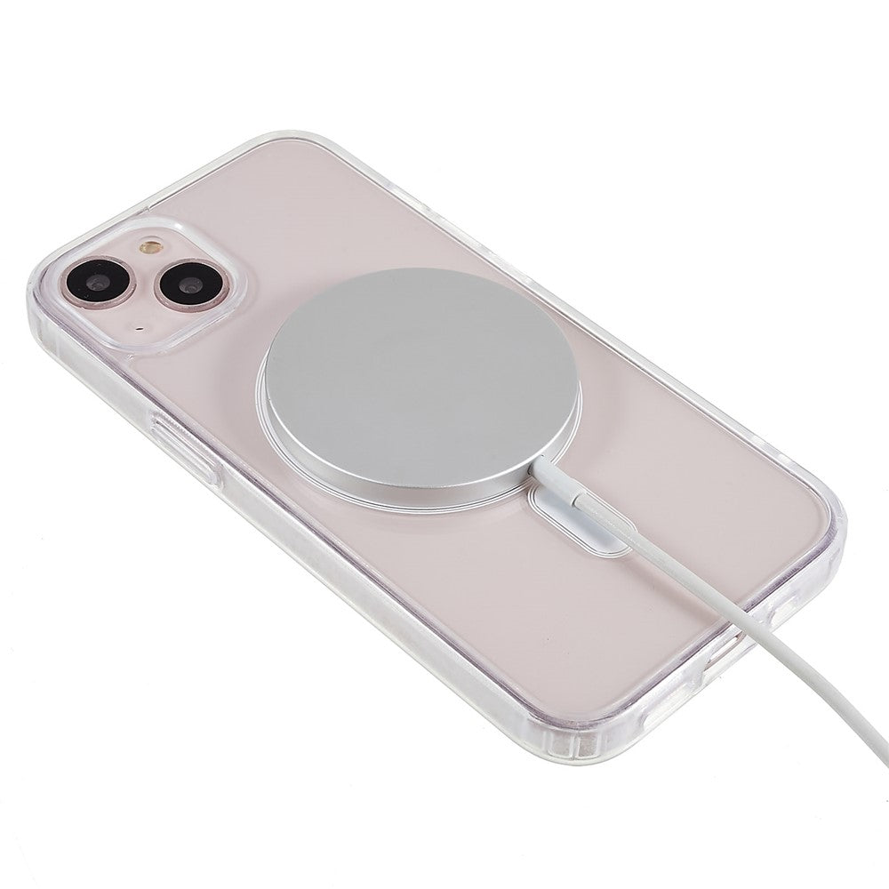 Transparent-Case-for-iPhone-13-mini-5.4-inch,-Acrylic-Back-TPU-Frame-Shockproof-Phone-Cover-Compatible-with-MagSafe