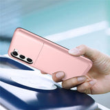 Anti-scratch-Phone-Case-for-Samsung-Galaxy-S23,-Drop-proof-TPU-+-PC-Hybrid-Back-Cover-with-Slide-Card-Holder-Black