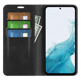 Anti-drop-Phone-Case-For-Samsung-Galaxy-A54-5G-Magnetic-Auto-absorbed-Skin-touch-Feeling-PU-Leather-Flip-Cover-Stand-Wallet-Black