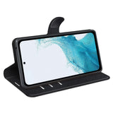 For-Samsung-Galaxy-A54-5G-Litchi-Texture-Anti-drop-Cell-Phone-Cover-PU-Leather-+-TPU-Folio-Flip-Magnetic-Clasp-Stand-Wallet-Phone-Case-Black