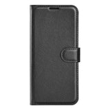 For-Samsung-Galaxy-A54-5G-Litchi-Texture-Anti-drop-Cell-Phone-Cover-PU-Leather-+-TPU-Folio-Flip-Magnetic-Clasp-Stand-Wallet-Phone-Case-Black