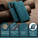 CASEME-013-Series-Phone-Case-for-Samsung-Galaxy-A54-5G-PU-Leather-Case-Wallet-Stand-Shockproof-Cover-Blue