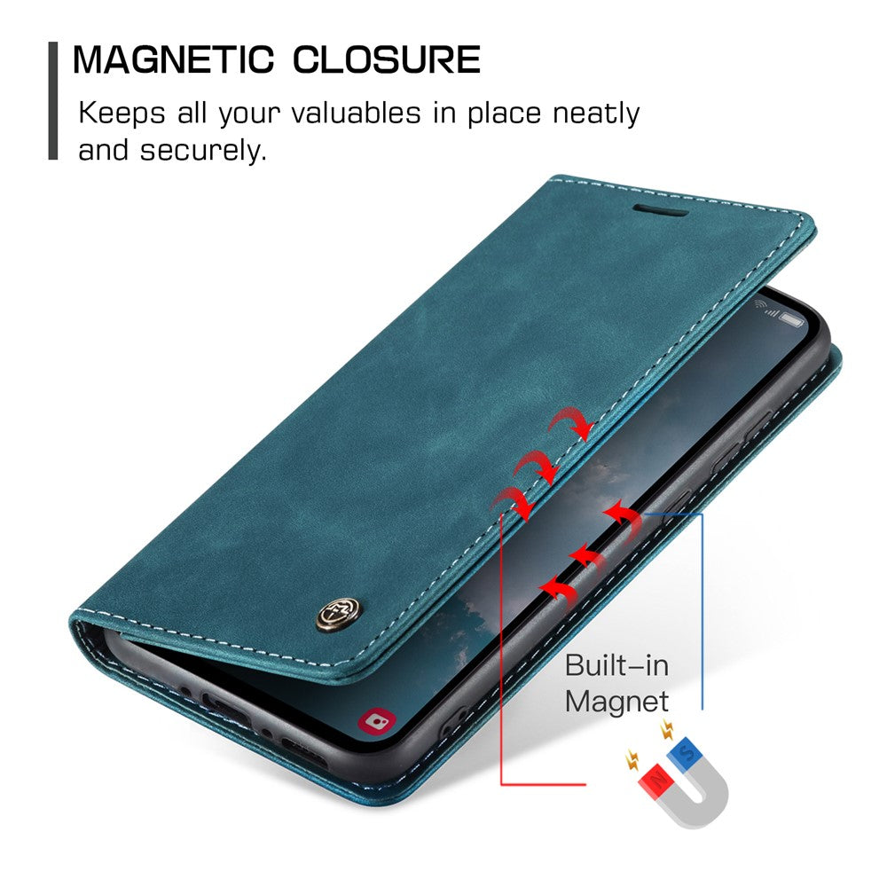 CASEME-013-Series-Phone-Case-for-Samsung-Galaxy-A54-5G-PU-Leather-Case-Wallet-Stand-Shockproof-Cover-Blue