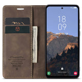 CASEME-013-Series-Phone-Case-for-Samsung-Galaxy-A54-5G-PU-Leather-Case-Wallet-Stand-Shockproof-Cover-Coffee