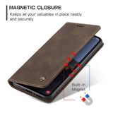 CASEME-013-Series-Phone-Case-for-Samsung-Galaxy-A54-5G-PU-Leather-Case-Wallet-Stand-Shockproof-Cover-Coffee