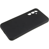 For-Samsung-Galaxy-A54-5G-Phone-TPU-Case-Fiber-Lining-Rubberized-Cell-Phone-Cover-Black