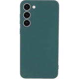 For-Samsung-Galaxy-S23-TPU-Camera-Protection-Phone-Case-Soft-Fiber-Lining-Rubberized-Back-Cover-Army-Green