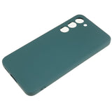 For-Samsung-Galaxy-S23-TPU-Camera-Protection-Phone-Case-Soft-Fiber-Lining-Rubberized-Back-Cover-Army-Green