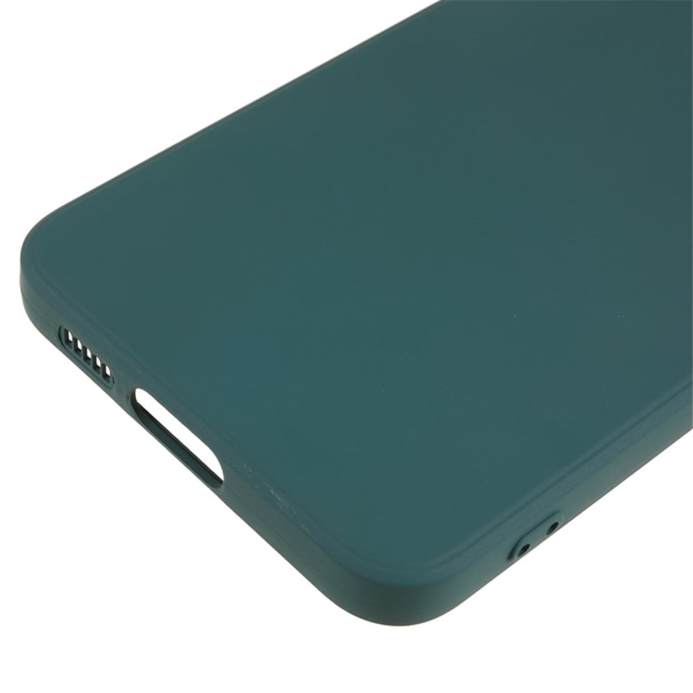 For-Samsung-Galaxy-S23-TPU-Camera-Protection-Phone-Case-Soft-Fiber-Lining-Rubberized-Back-Cover-Army-Green