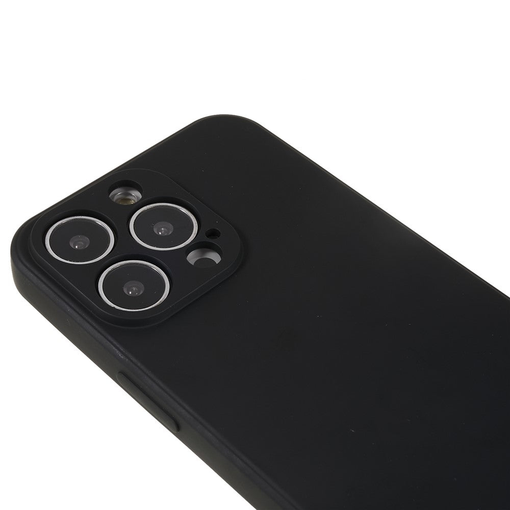 For-iPhone-13-Pro-Max-6.7-inch-Rubberized-TPU-Phone-Case-Camera-Protection-Cover-Soft-Fiber-Lining-Inside-Black