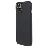 For-iPhone-13-mini-Rubberized-TPU-Case-Fiber-Lining-Scratch-Resistant-Phone-Cover-Black