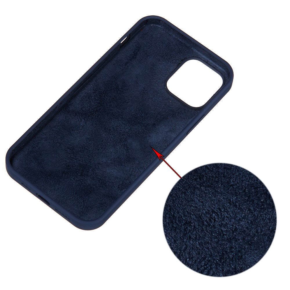 For-iPhone-15-Flexible-Liquid-Silicone-Phone-Case-Soft-Lining-Anti-drop-Cover-Midnight-Blue