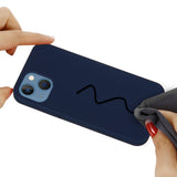 For-iPhone-15-Flexible-Liquid-Silicone-Phone-Case-Soft-Lining-Anti-drop-Cover-Midnight-Blue