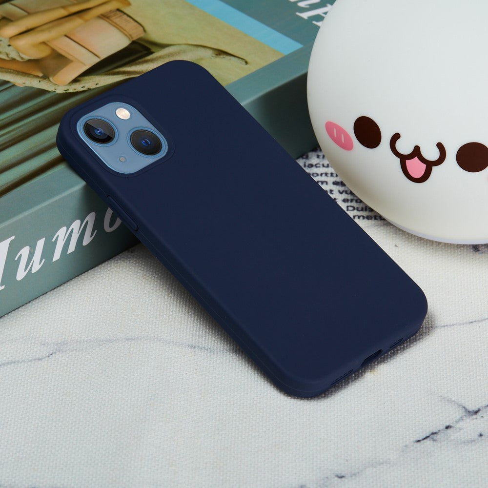 For-iPhone-15-Flexible-Liquid-Silicone-Phone-Case-Soft-Lining-Anti-drop-Cover-Midnight-Blue