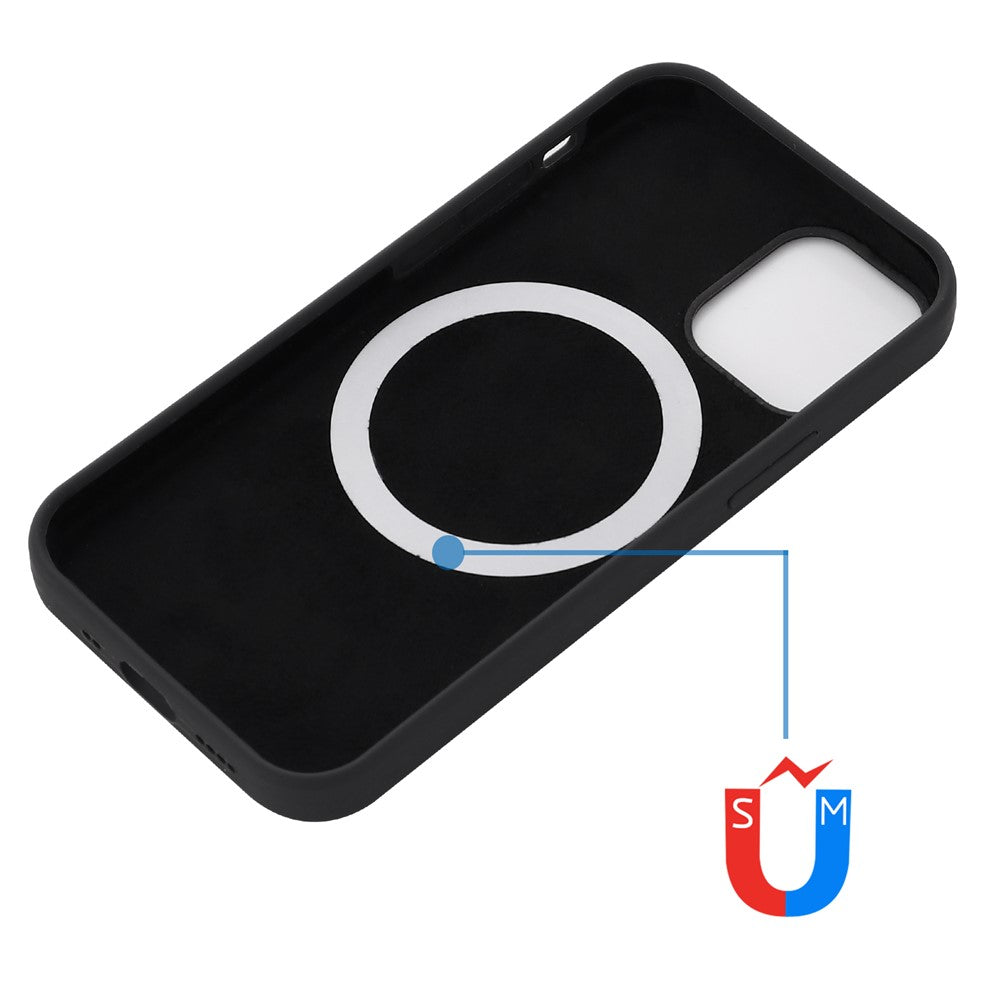 For-iPhone-15-Soft-Silicone-Phone-Case-Slim-Phone-Cover-Compatible-with-MagSafe-Wireless-Charging-Black
