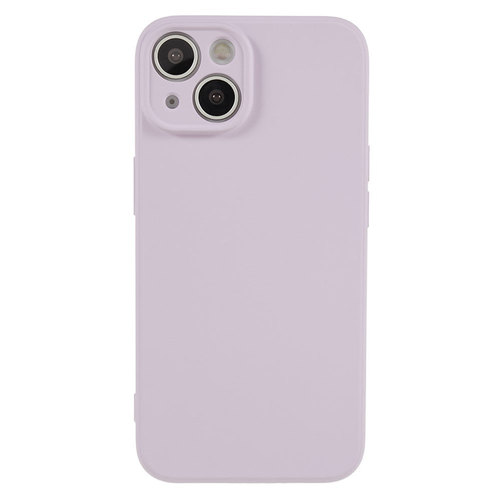Fiber-Lining-Shell-for-iPhone-15-Candy-Color-Anti-Drop-TPU-Phone-Case-Rubberized-Phone-Cover-Purple