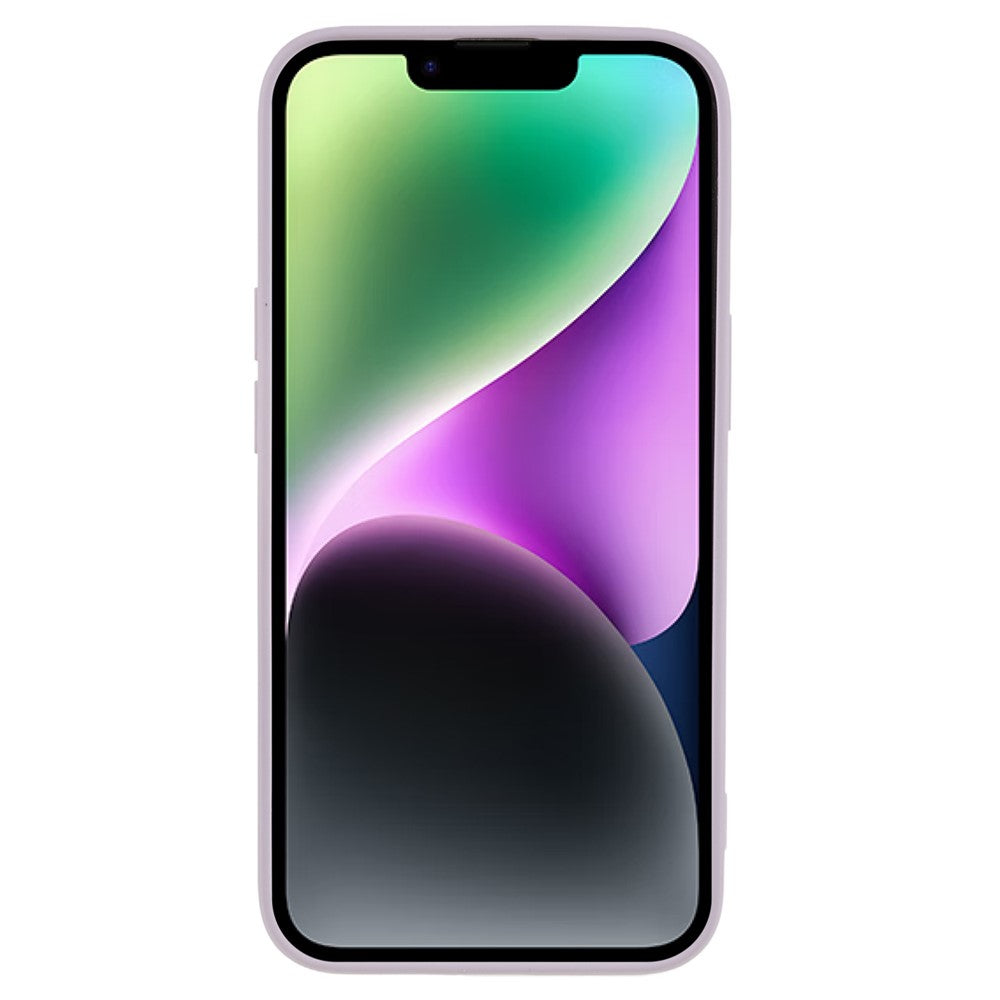 Fiber-Lining-Shell-for-iPhone-15-Candy-Color-Anti-Drop-TPU-Phone-Case-Rubberized-Phone-Cover-Purple