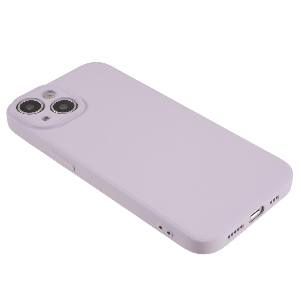 Fiber-Lining-Shell-for-iPhone-15-Candy-Color-Anti-Drop-TPU-Phone-Case-Rubberized-Phone-Cover-Purple