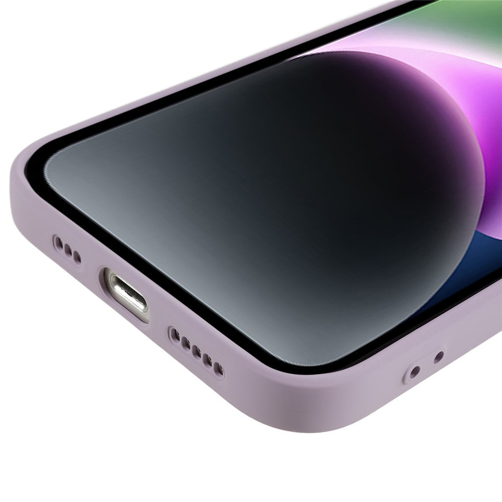 Fiber-Lining-Shell-for-iPhone-15-Candy-Color-Anti-Drop-TPU-Phone-Case-Rubberized-Phone-Cover-Purple
