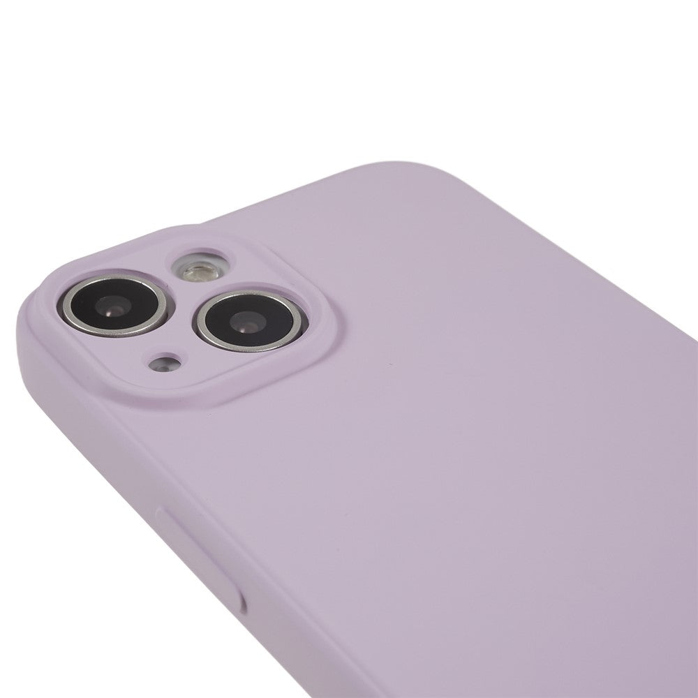 Fiber-Lining-Shell-for-iPhone-15-Candy-Color-Anti-Drop-TPU-Phone-Case-Rubberized-Phone-Cover-Purple