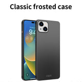 MOFI-JK-PC-Series-1-Shield-for-iPhone-15-Matte-PC-Phone-Case-Dustproof-Cell-Phone-Cover-Black
