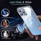 For-iPhone-14-Pro-Clear-Phone-Case-TPU-+-PC-Magnetic-Cover-Compatible-with-MagSafe-Transparent