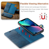 DG.MING-For-iPhone-15-Anti-Scratch-Split-Leather-Wallet-Stand-Cover-Detachable-Magnetic-Phone-Case-Shell-Blue