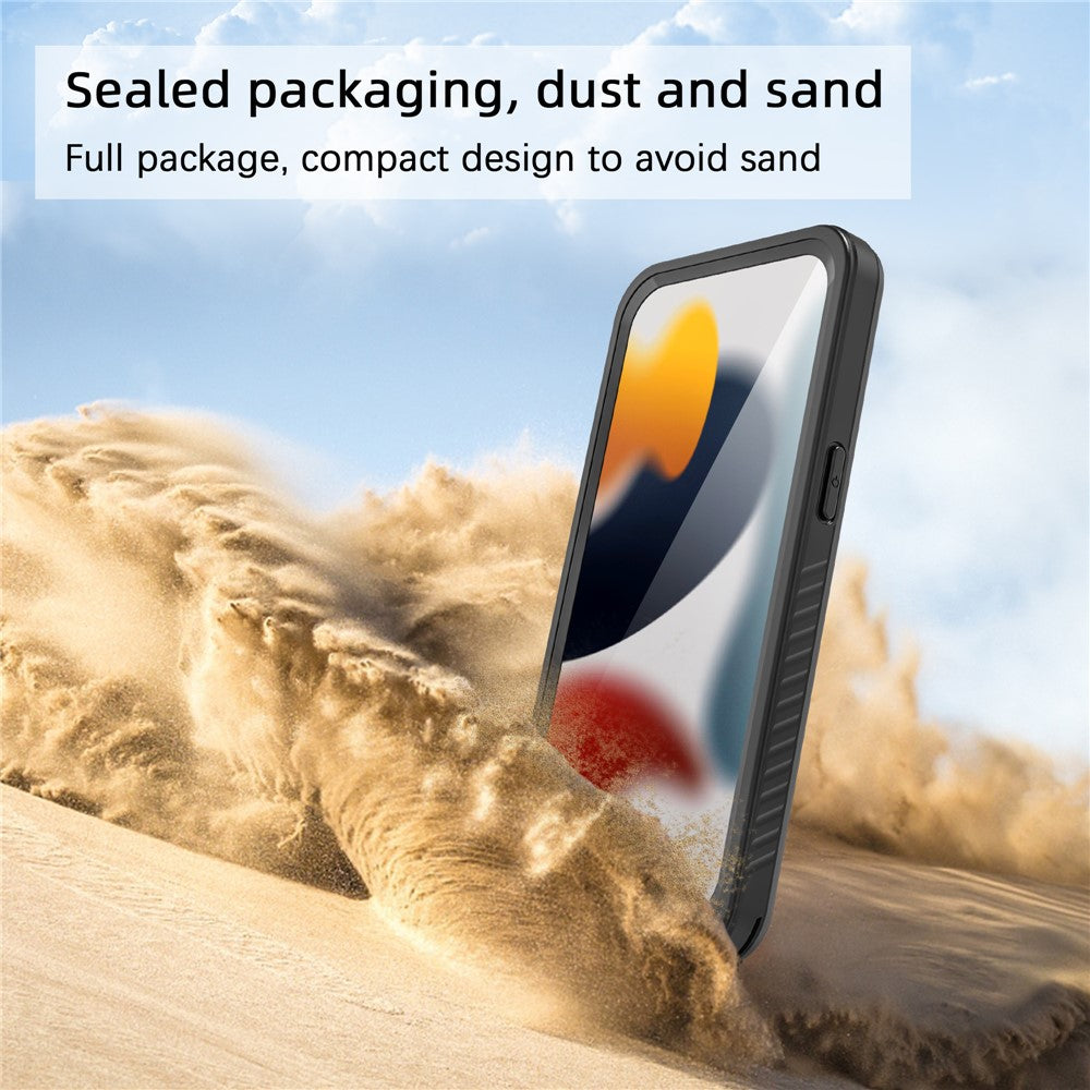 REDPEPPER-FS-Series-for-iPhone-15-Full-Body-Sandproof-Case-Clear-Back-Panel-IP68-Waterproof-Phone-Cover