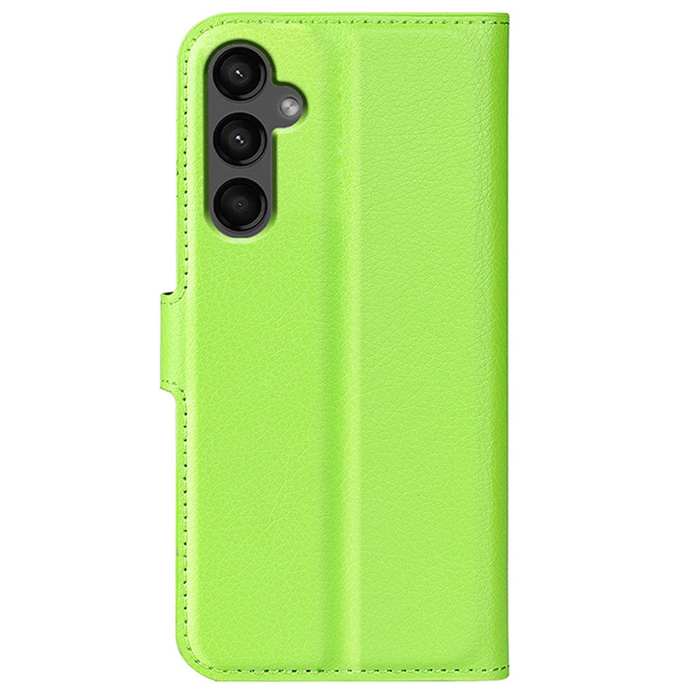 For-Samsung-Galaxy-A15-5G-Case-Slim-Fit-Litchi-Texture-Stand-Wallet-Phone-Cover-PU-Leather-Shell-Green