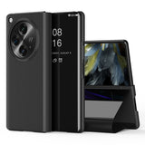 For-OnePlus-Open-/-Oppo-Find-N3-5G-Case-View-Window-Leather-Stand-Phone-Cover-Black